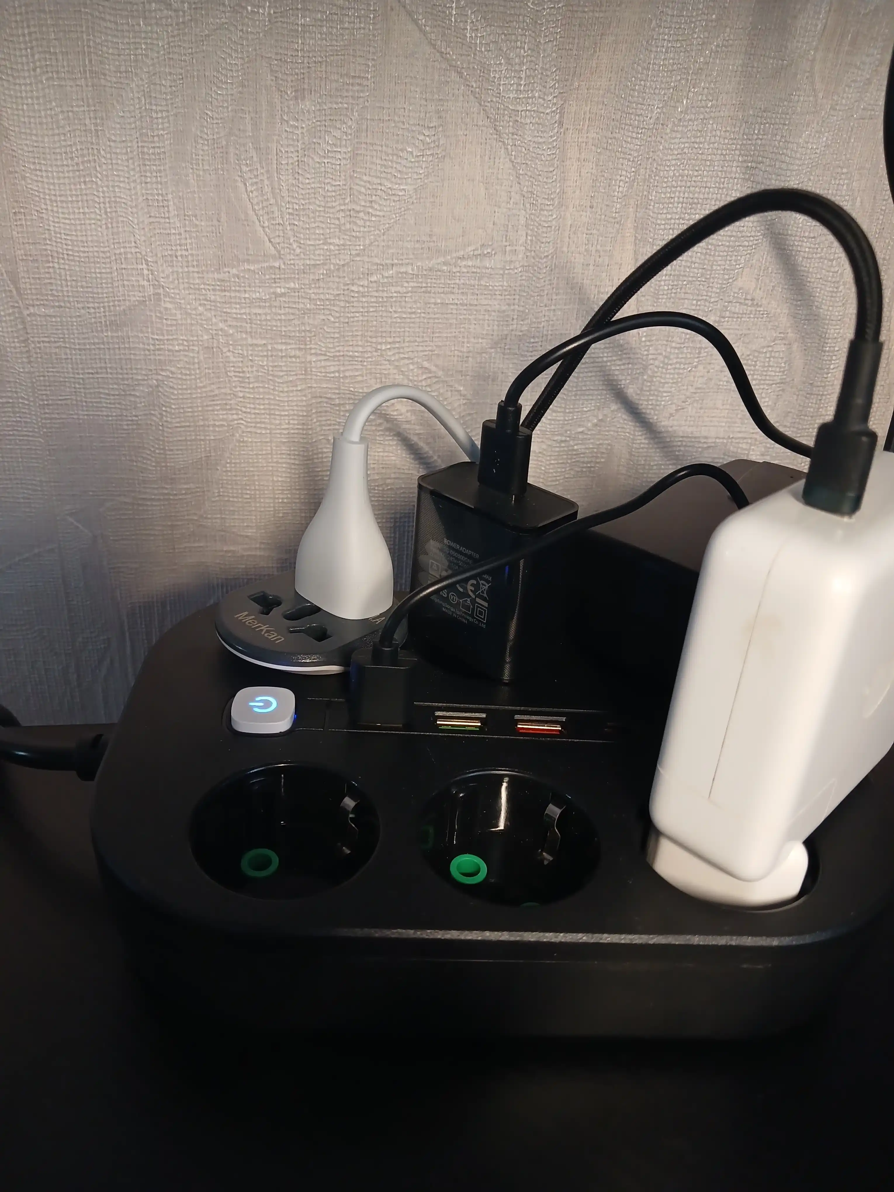 Удлинитель электрический, Пилот, сетевой фильтр, тройник, 6 розеток, 3 USB порта, Type-C
