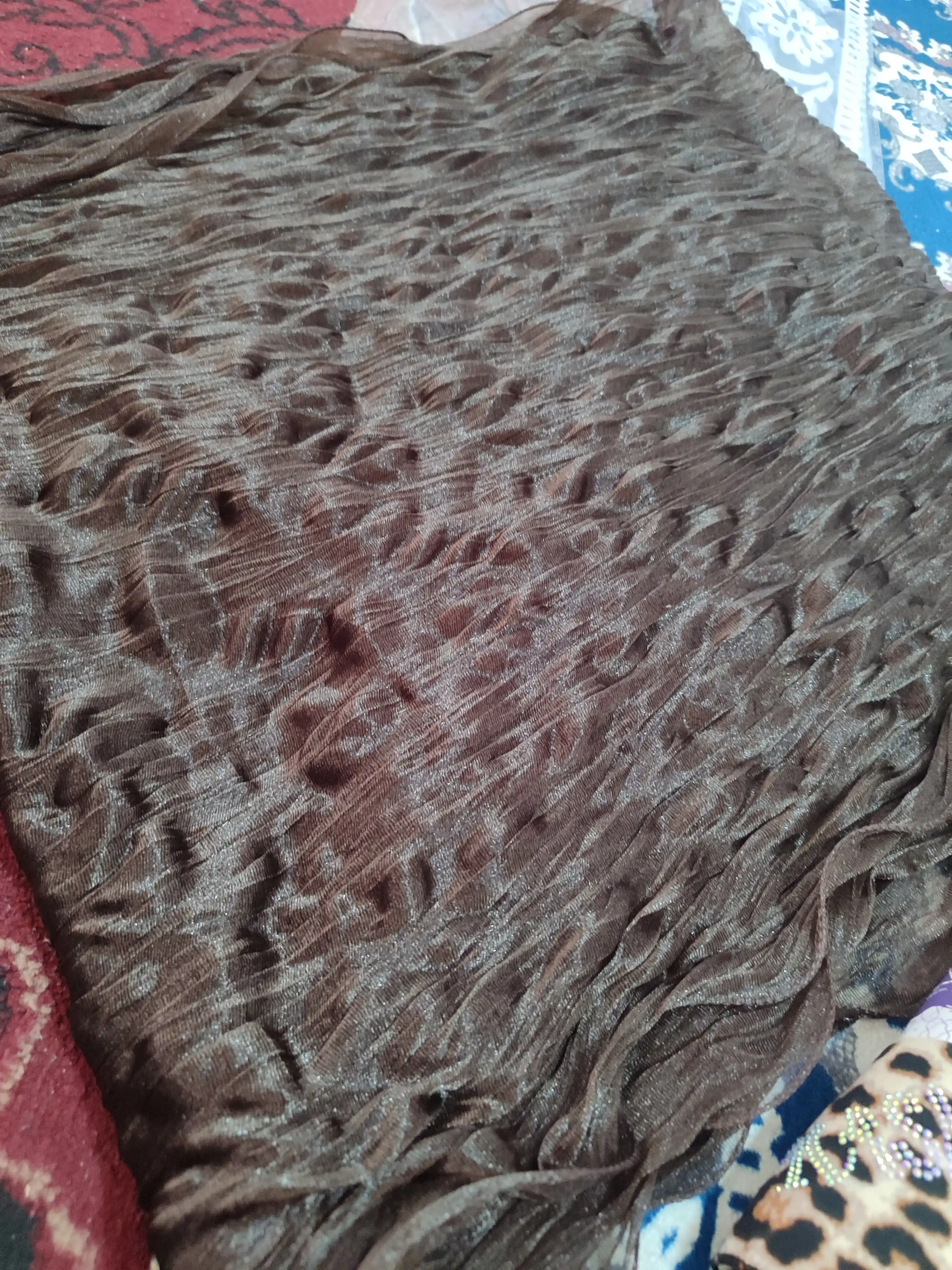 Taram-taram, jingalak organza (Bishkek), ayollar va qizlar uchun sharf, ro‘mol. Uzunligi: 87 x 204 sm