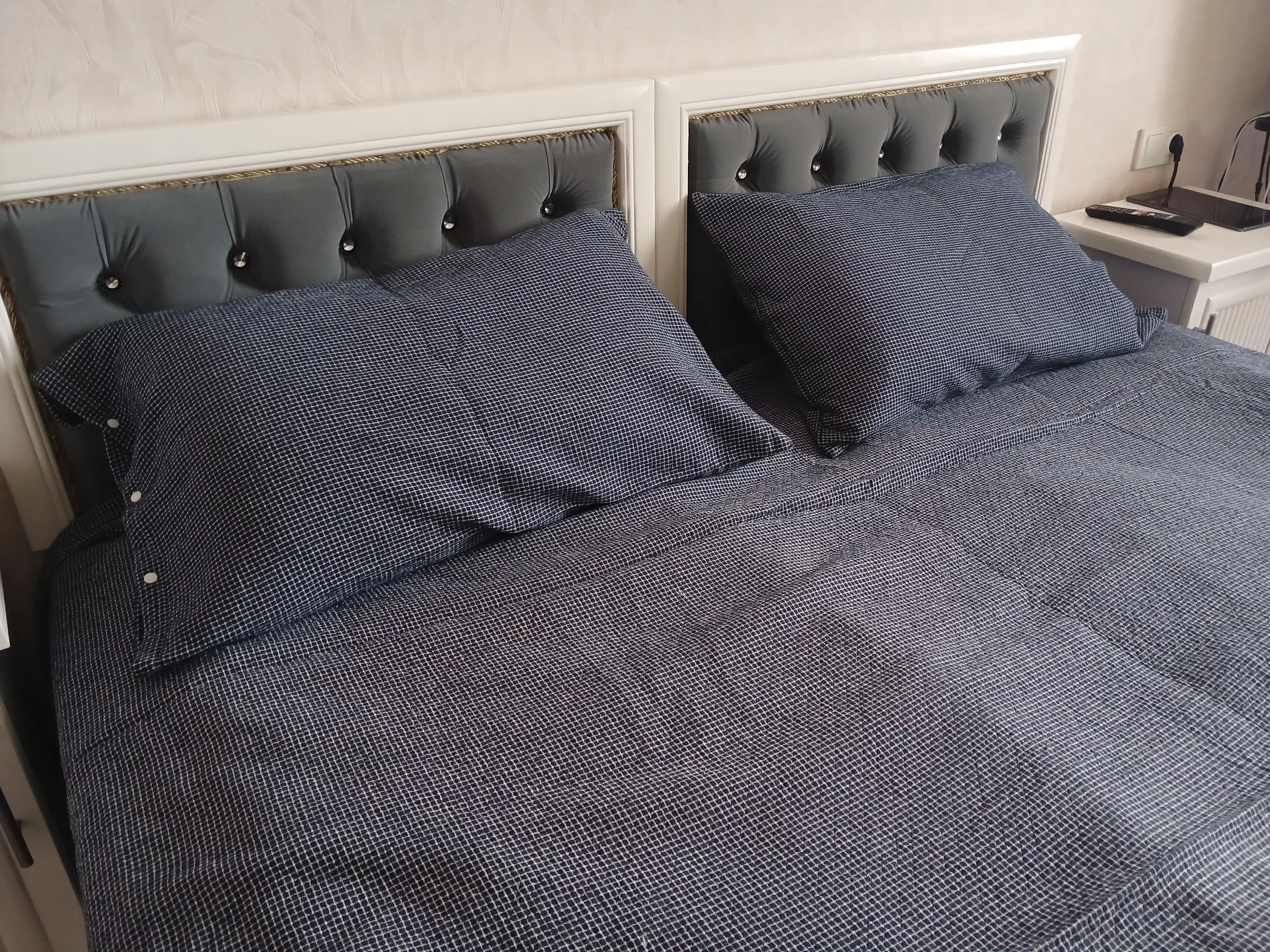 Adyol paxtadan yaponcha dizayn 100%, 3 qavatli, 150*200 sm, 200*230 sm, 230*250 sm