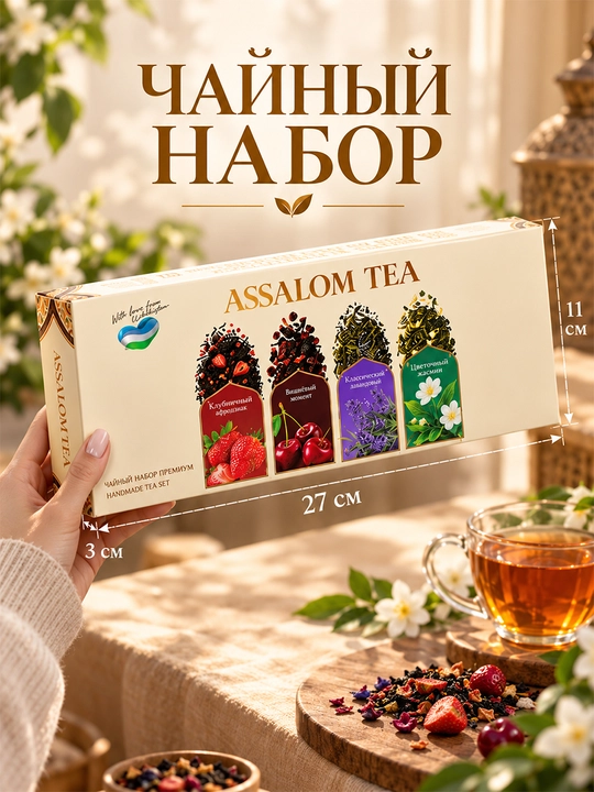ASSALOM TEA - 4 xil choydan iborat to‘plam, 150 g
