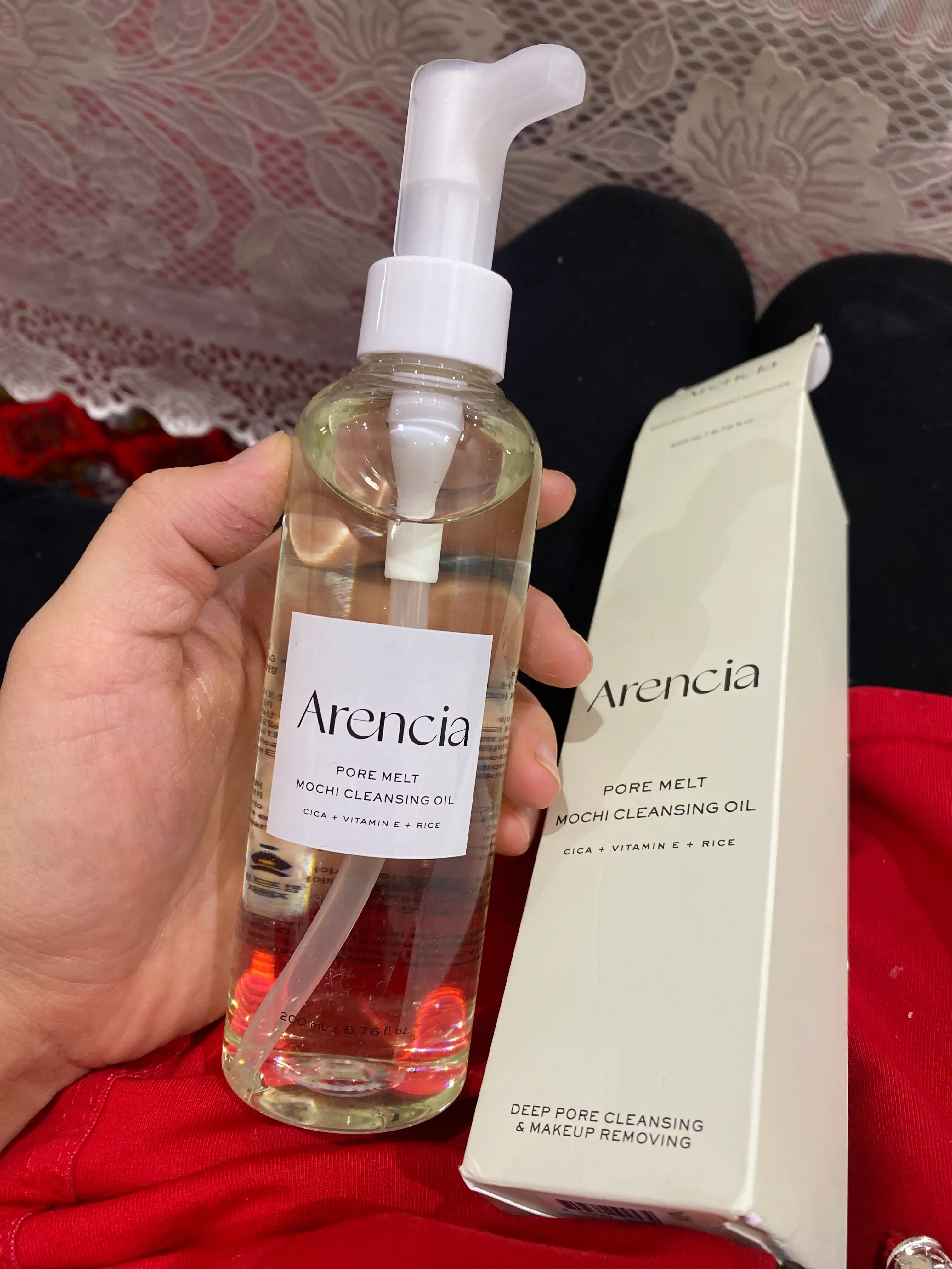 Гидрофильное масло для лица, снятия макияжа и очищения пор Arencia Pore Melt Mochi, 200 мл