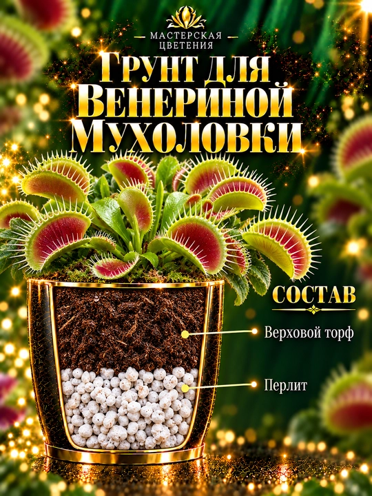 Готовый профессиональный грунт для венериной мухоловки - 