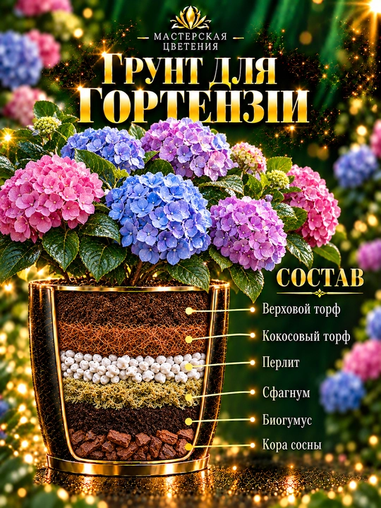 Готовый профессиональный грунт для гортензии - 