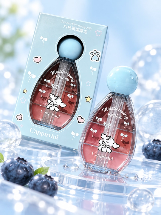 Блеск-желе для губ Cappuvini, 6 оттенков, увлажняющий зеркальный lip gloss