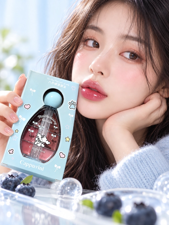 Блеск-желе для губ Cappuvini, 6 оттенков, увлажняющий зеркальный lip gloss