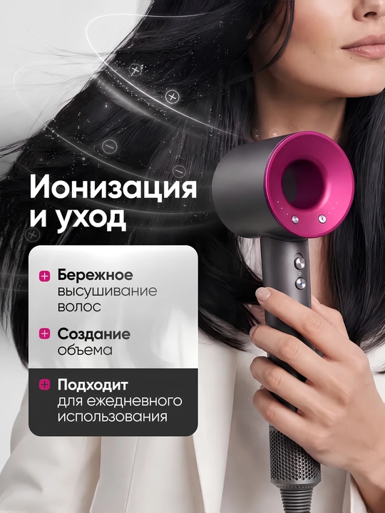 Soch quritgich fen 3000W, devorga o'rnatiladigan