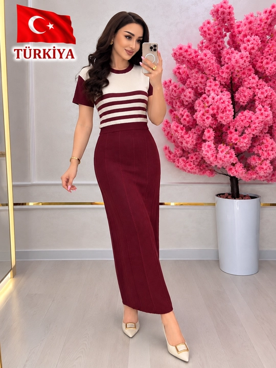 Ayollar uchun uchlik— kardigan, kofta va yubka, standart 46–52