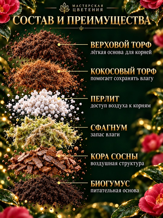 Готовый профессиональный грунт для камелии