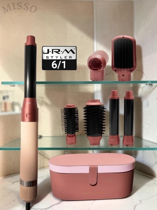 JRM Airwrap 6 tasi 1da ko'p funksiyali styler,soch quritgich,fen,jingalak,dazmol,ployka