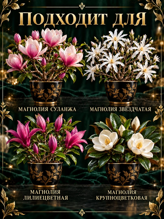 Magnoliya o‘stirish uchun maxsus tayyorlangan oziqlantiruvchi va yumshoq substrat