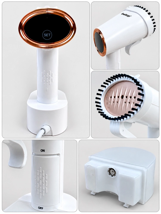 Qo'l bug'li dazmoli "BELTOP" sensor boshqaruv, 2000W, 3xil rejim, 300 ml hajimda, vertikal