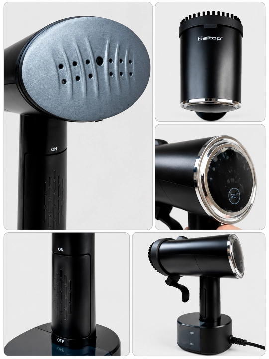 Qo'l bug'li dazmoli "BELTOP" sensor boshqaruv, 2000W, 3xil rejim, 300 ml hajimda, vertikal