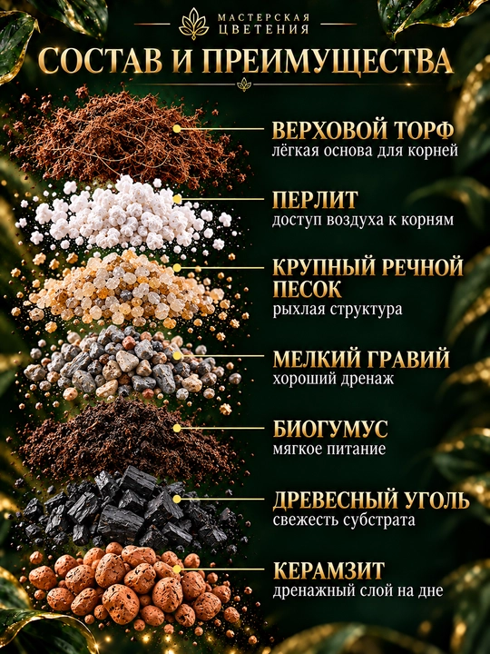 Semizo‘t va boshqa sukkulentlar uchun maxsus tayyorlangan yumshoq substrat