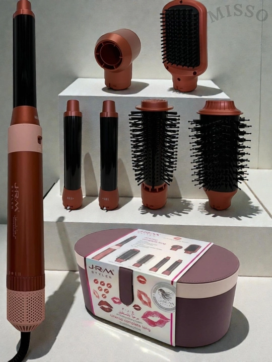 JRM Airwrap 6 tasi 1da ko'p funksiyali styler,soch quritgich,fen,jingalak,dazmol,ployka