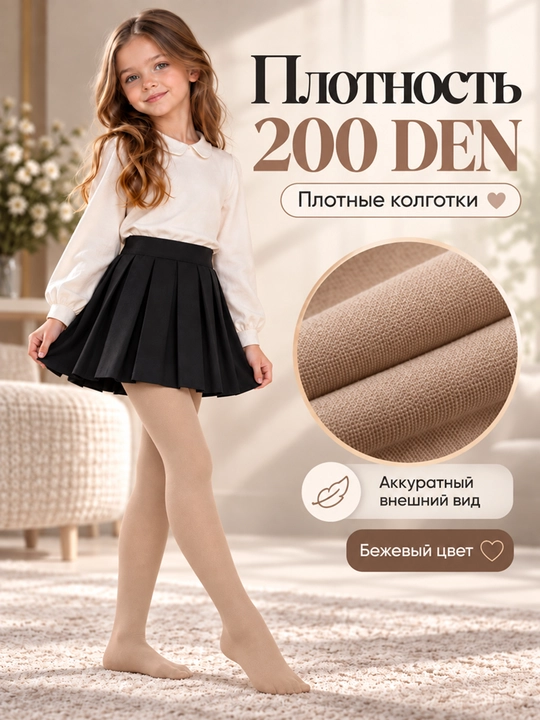 Подростковые колготки 200 den