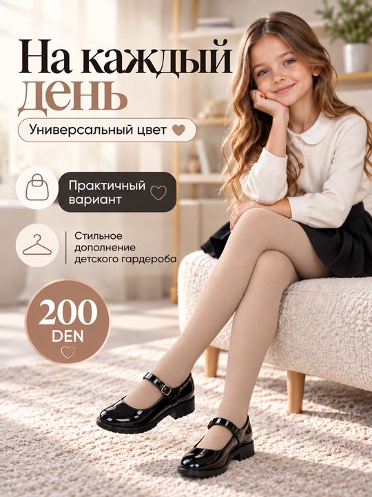 Подростковые колготки 200 den