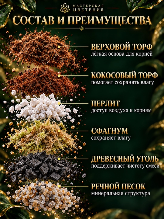 Готовый профессиональный грунт для калатеи