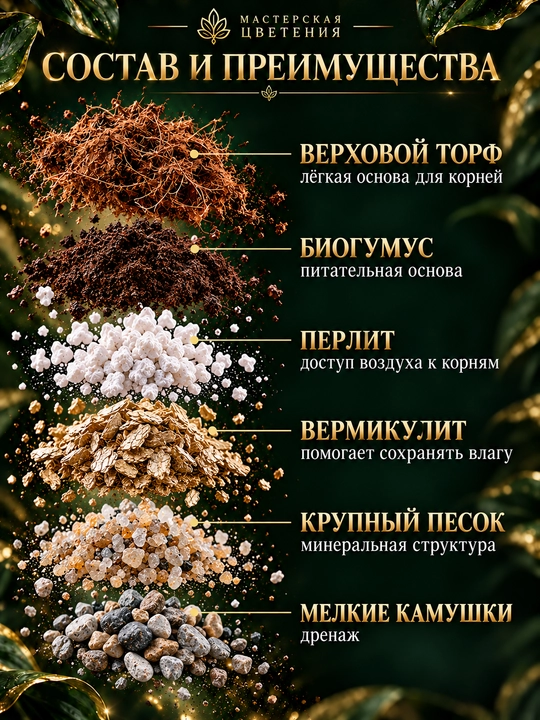 Специально разработанный субстрат для алоэ и других растений