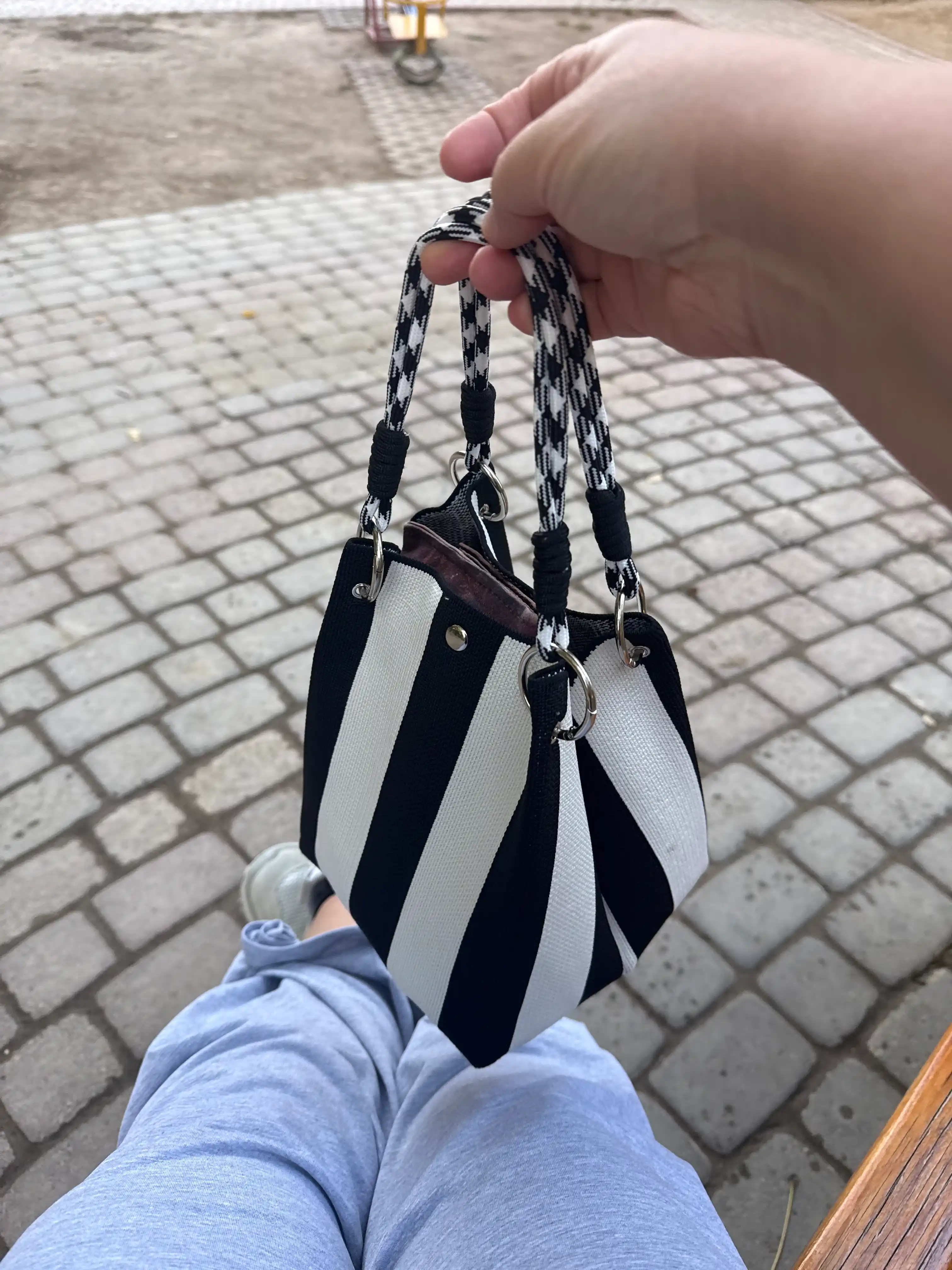 Ayollar uchun to'qilgan tote sumka, kalta tutqichli kundalik mini sumka