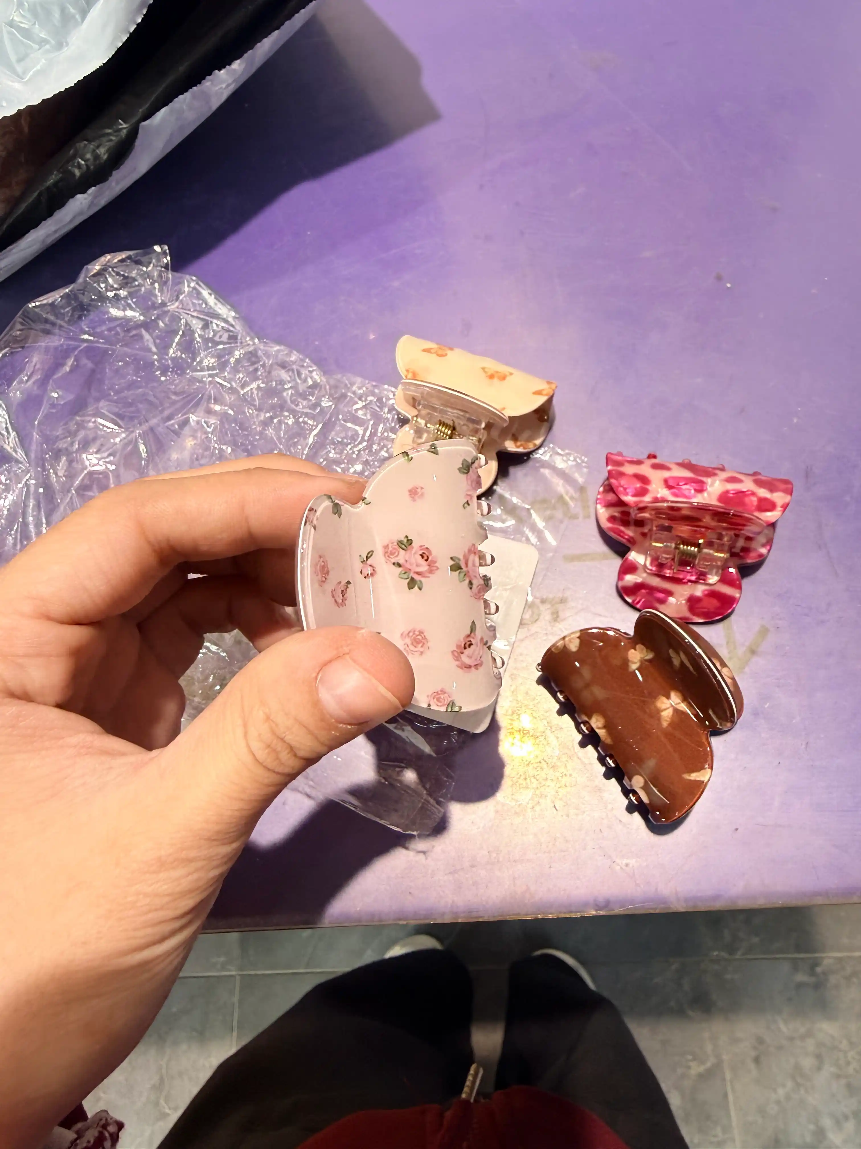 Soch uchun 5 dona qisqichli krabliklar, taroq, ayollar uchun har kunlik, maktabga, ishga