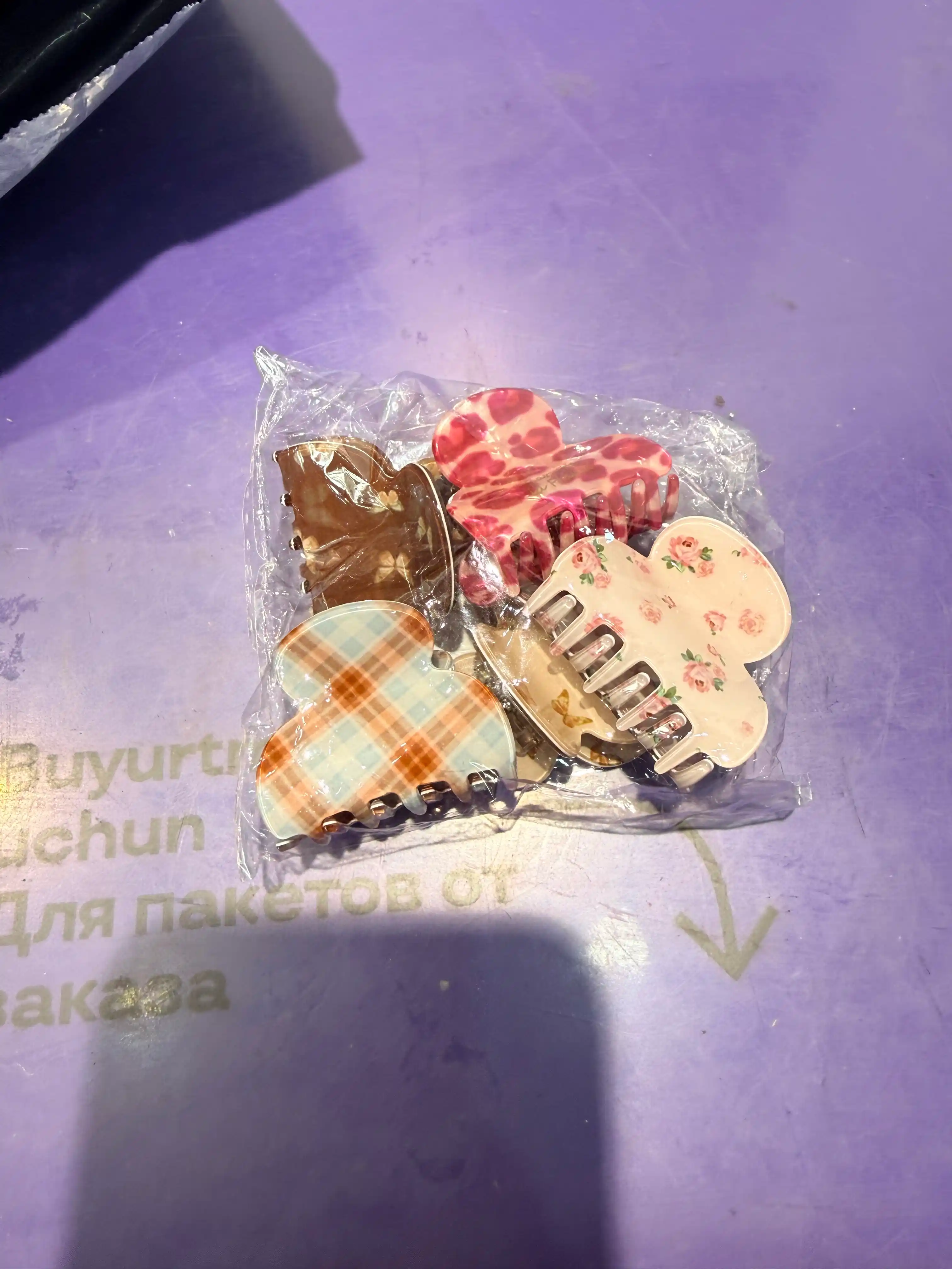 Soch uchun 5 dona qisqichli krabliklar, taroq, ayollar uchun har kunlik, maktabga, ishga