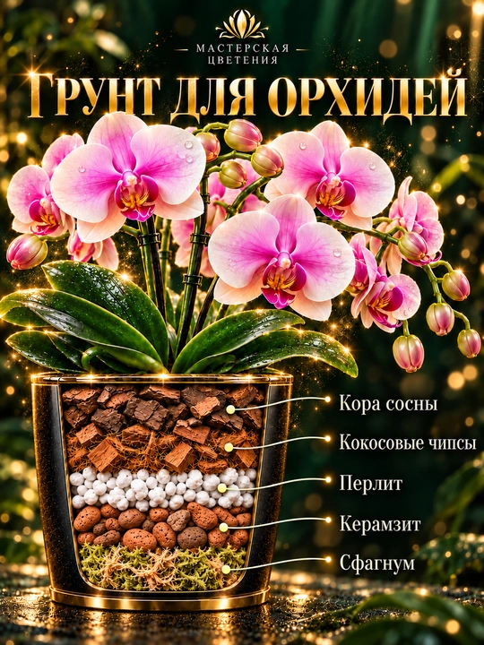 Готовый профессиональный грунт для орхидей - 