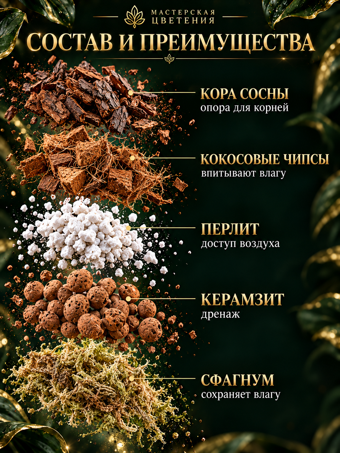 Готовый профессиональный грунт для орхидей
