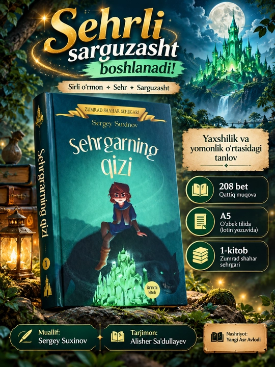 Sehrgarning qizi — Sergey Suxinov | 208 bet | A5 | Qattiq muqova - 