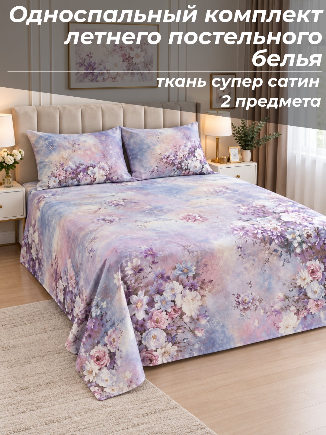 Yozgi choyshablar to‘plami, supersatin, ikki kishilik va bir kishilik to‘plamlar - 