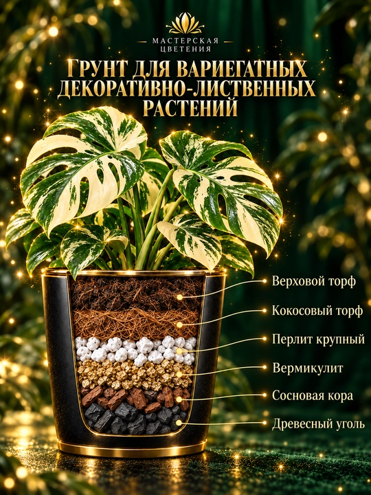 Специально разработанный субстрат для вариегатных декоративно-лиственных растений - 