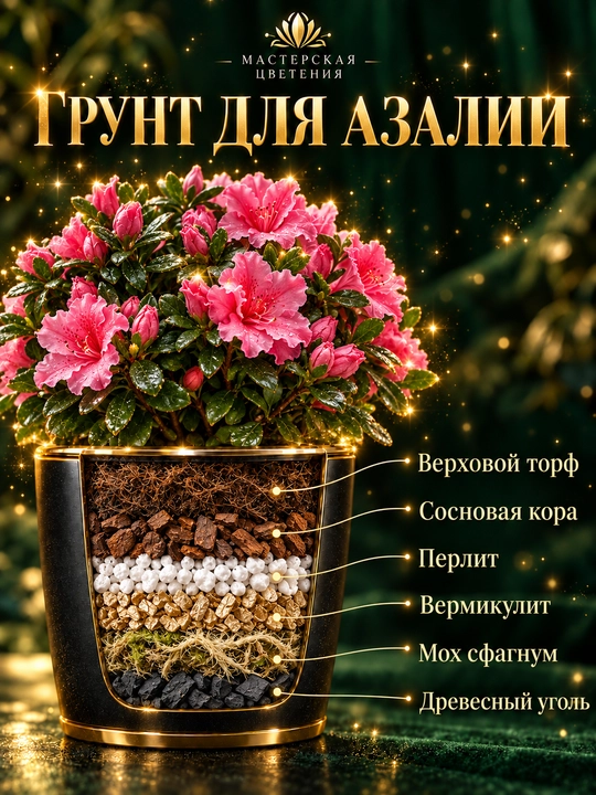 Специально разработанный субстрат для азалий и других растений - 