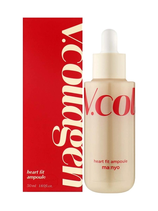 Укрепляющая ампула на основе коллагена Manyo V.Collagen Heart Fit Ampoule, 50 мл - 