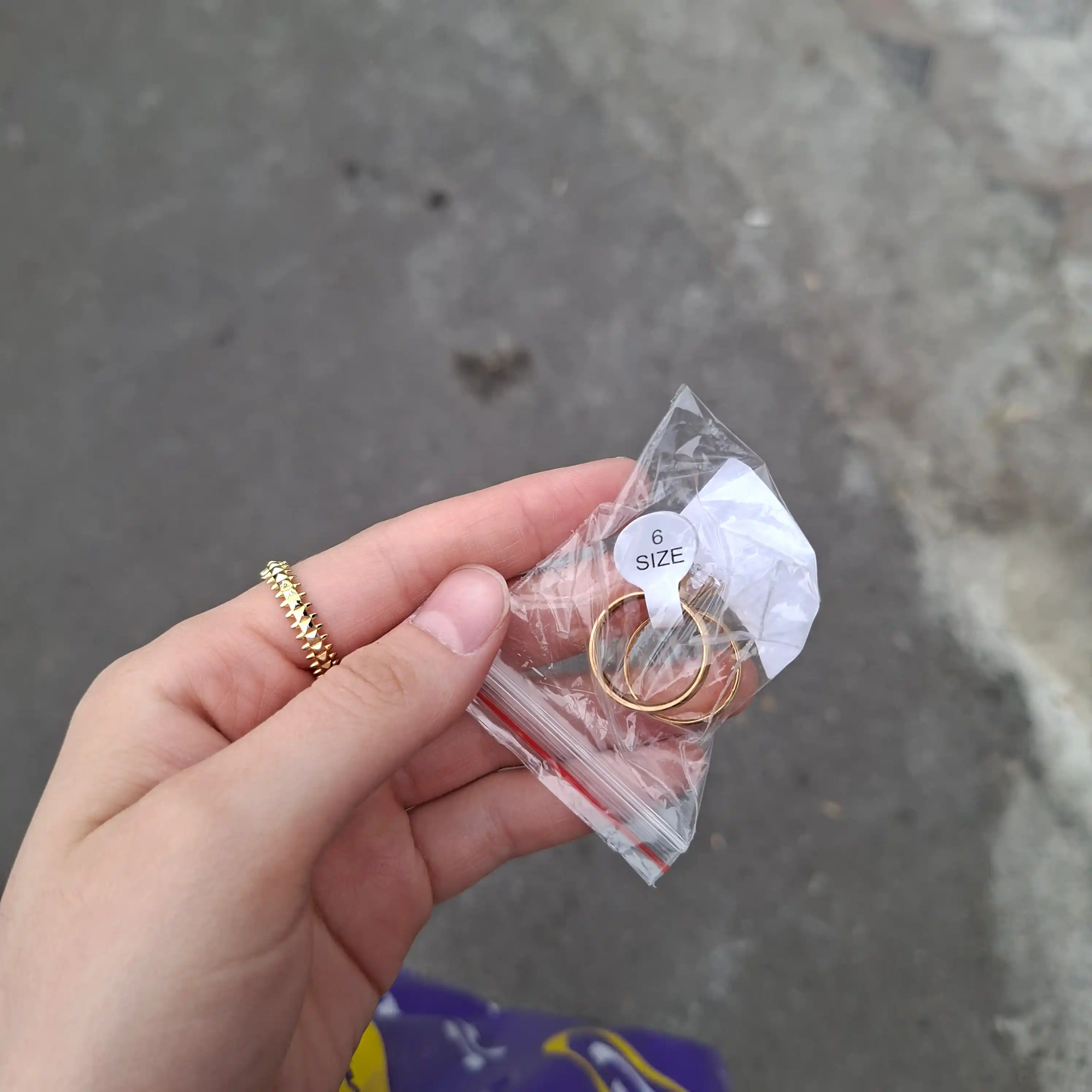 Парные кольца из нержавеющей стали, 2 шт