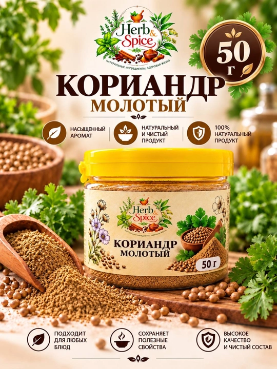 Кориандр молотый
