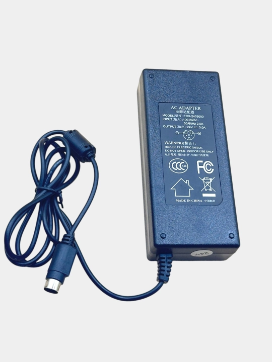 Ignali vilkali X-printer 24V2.5A 60W termal chek printerining POS terminali uchun blok