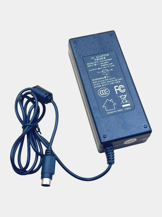 Ignali vilkali X-printer 24V2.5A 60W termal chek printerining POS terminali uchun blok
