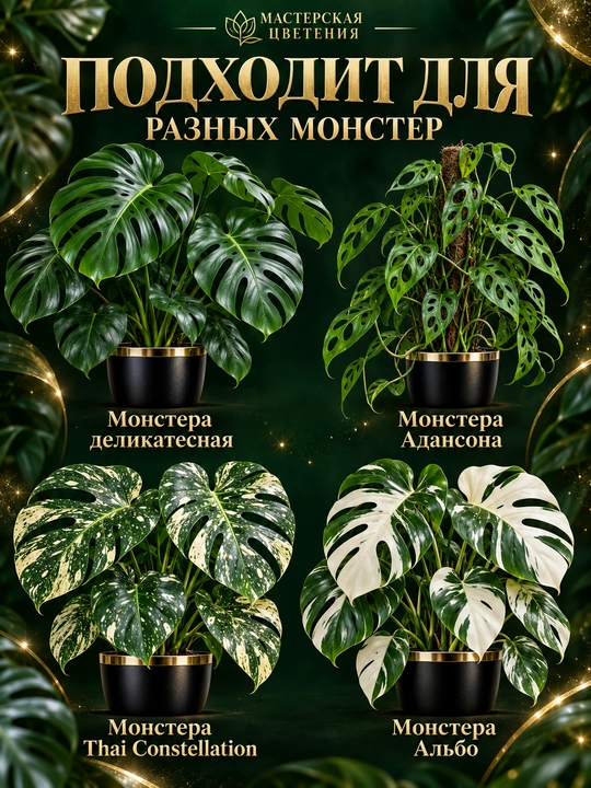 Специально разработанный субстрат для монстер и других ароидных растений