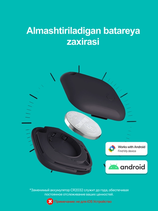 Smart GPS Tag – умный Bluetooth-трекер, для поиска вещей Android Find Hub