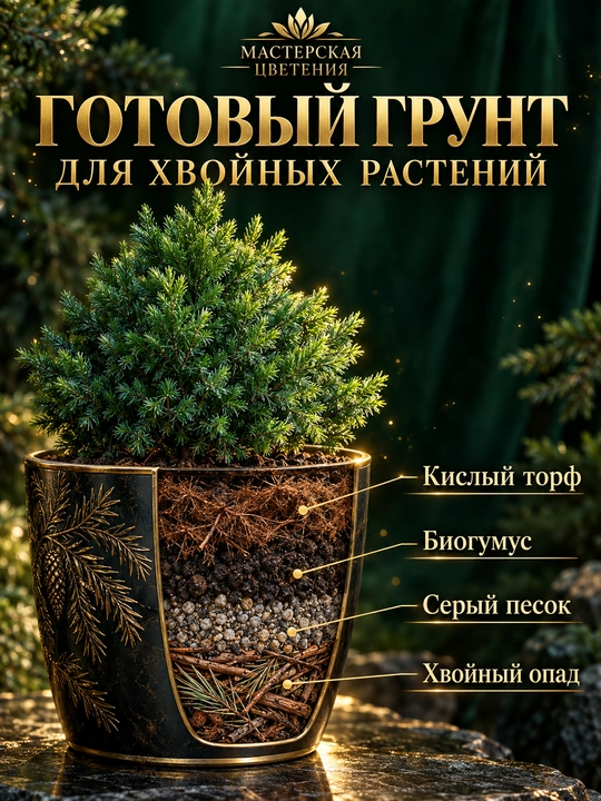 Готовый профессиональный грунт для хвойных растений - 