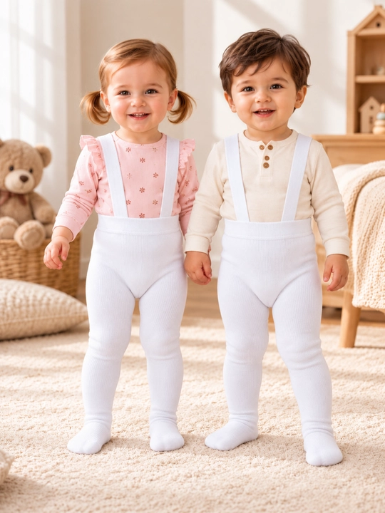O‘g‘il va qiz bolalar uchun podtyajkali bolalar kolgotkasi, 6 oylikdan 2 yoshgacha