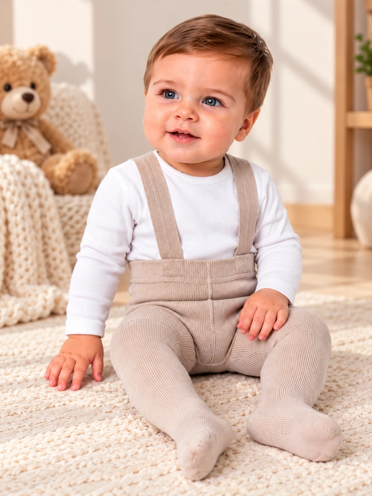 O‘g‘il va qiz bolalar uchun podtyajkali bolalar kolgotkasi, 6 oylikdan 2 yoshgacha
