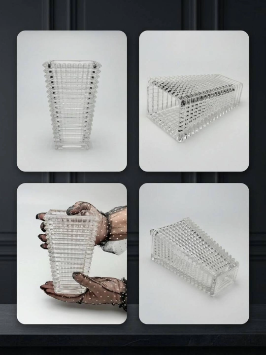 Tabiiy va sun’iy gullar uchun guldon vaza, shisha va sopol material, bakkarat