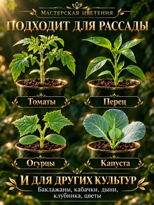 Ko‘chatlar uchun tayyor professional oziqlantiruvchi tuproq