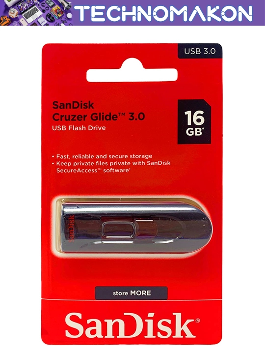 Флешка Sandisk Cruzer Glide 3.0 (ORG) 16/32/64/128/256 GB, 100 Mb/s, Usb флеш накопитель