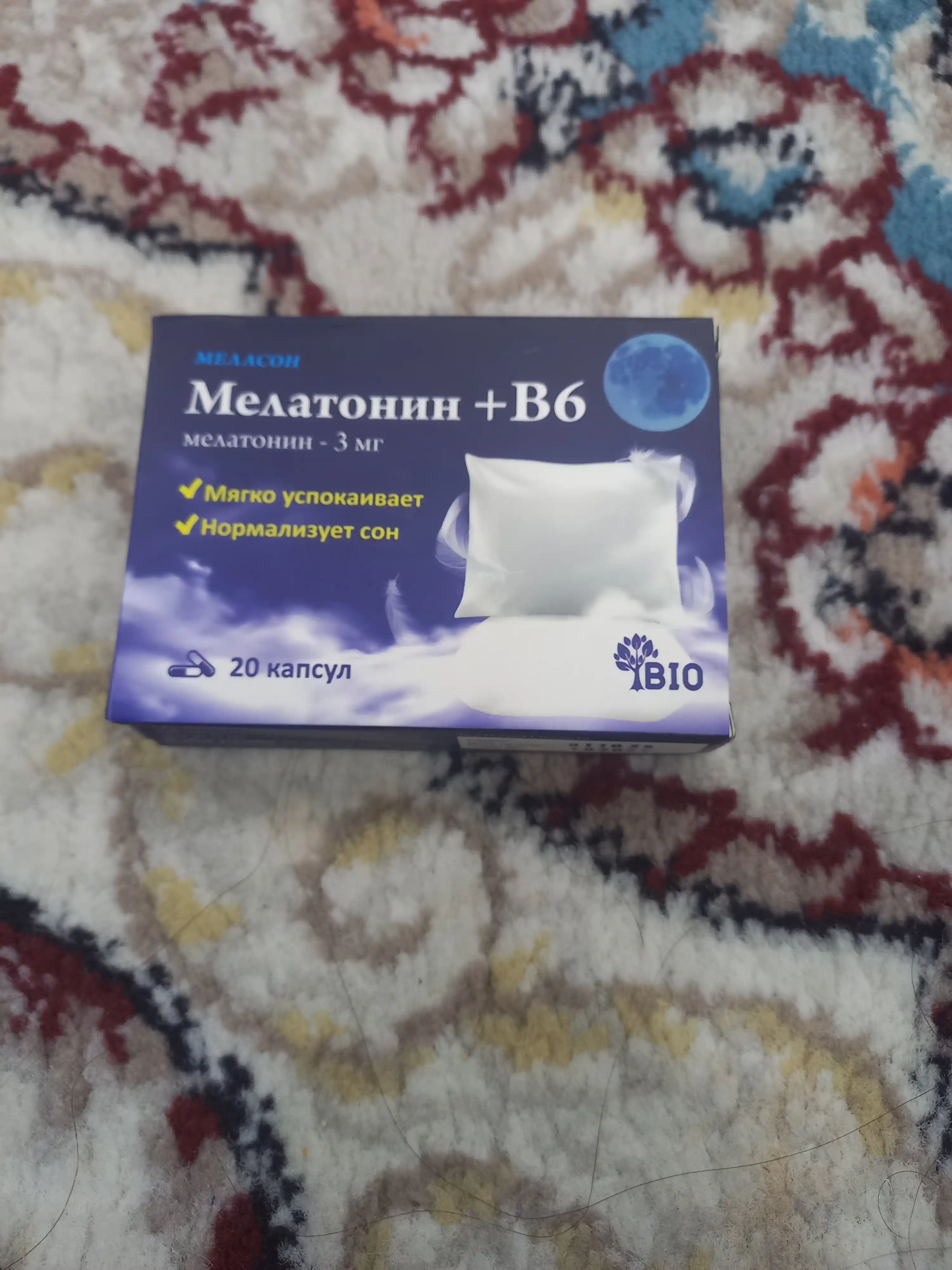 Uyquni tinchlantirish va normallashtirish uchun, Melatonin+B6