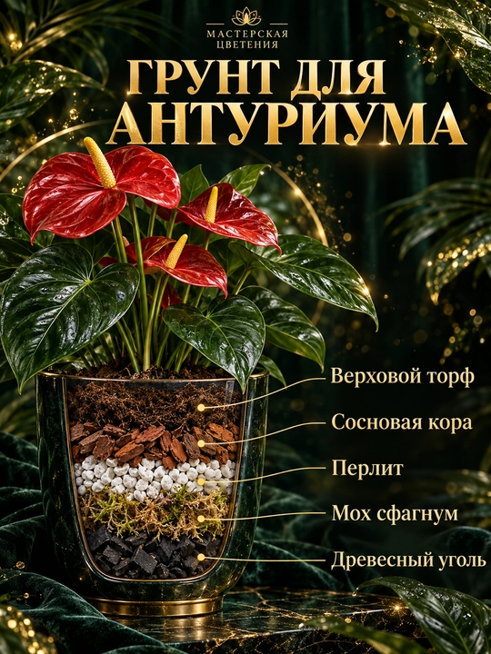 Специально разработанный субстрат для антуриумов и других растений - 