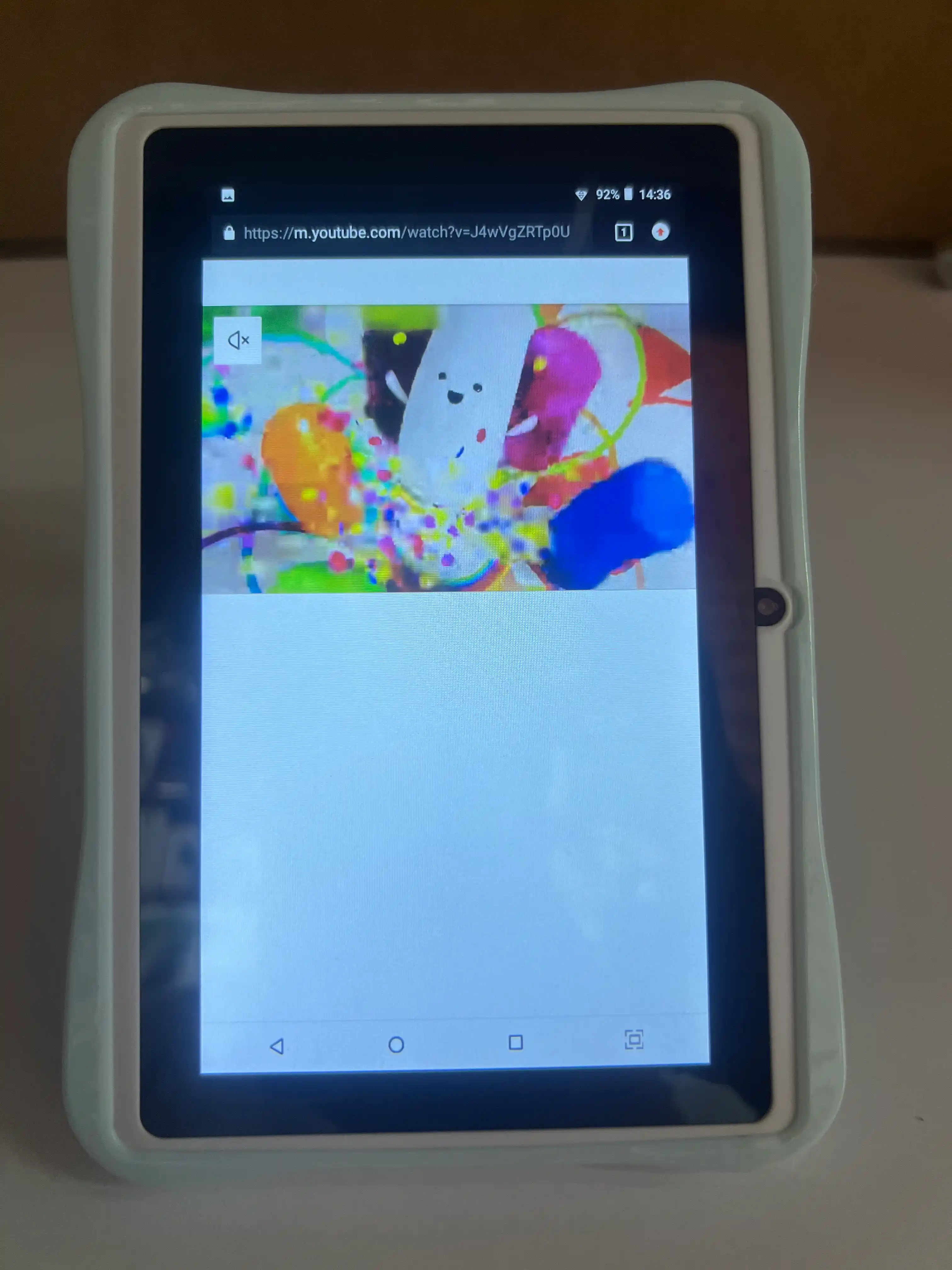 Планшет детский 7" 4/128 ГБ Android 14 Wi-Fi с защитным чехлом