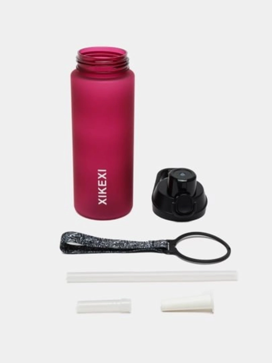 Sport suv idishi 1000 ml — mustahkam, qulay qopqoqli va tasma bilan