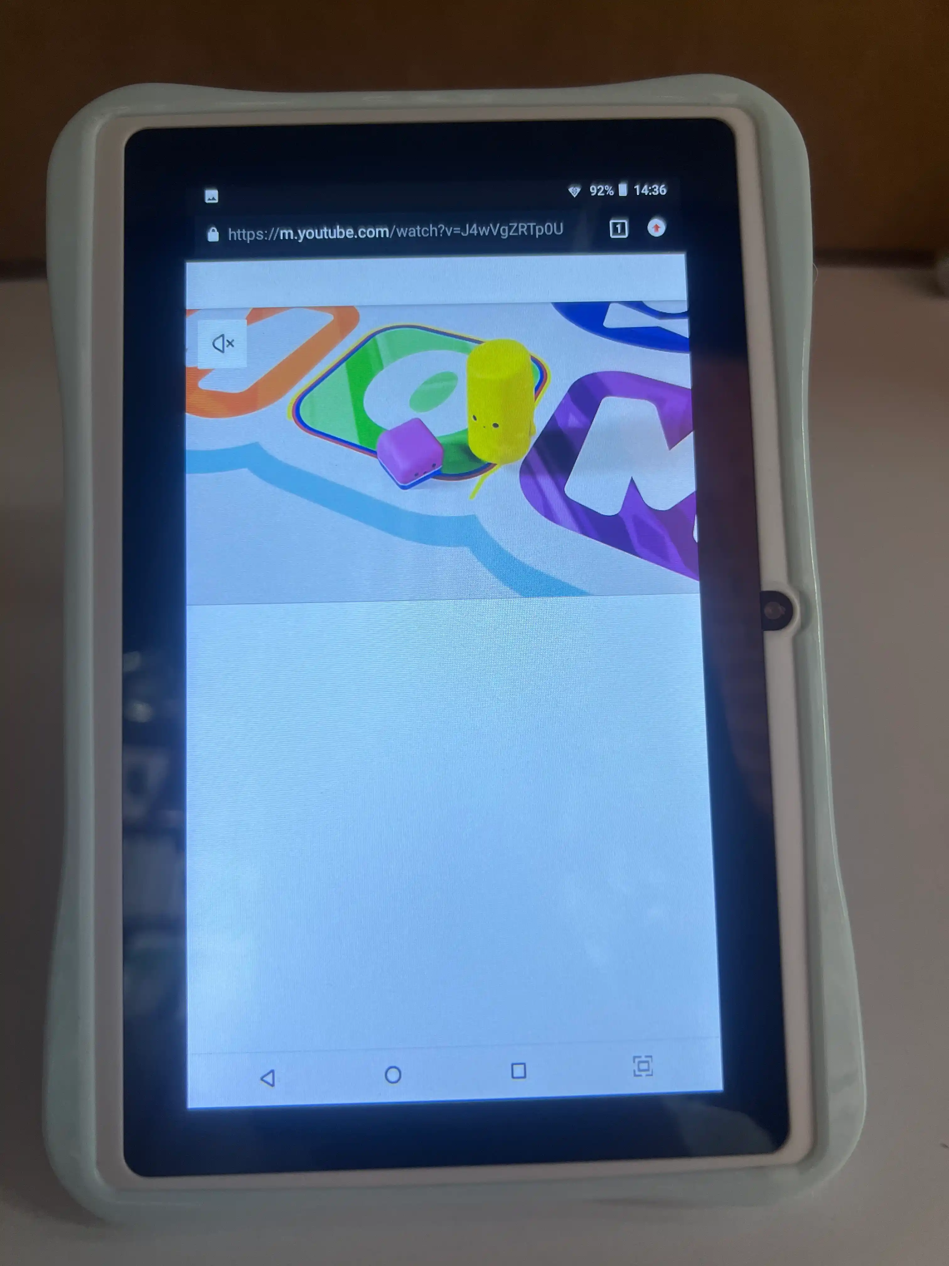 Планшет детский 7" 4/128 ГБ Android 14 Wi-Fi с защитным чехлом