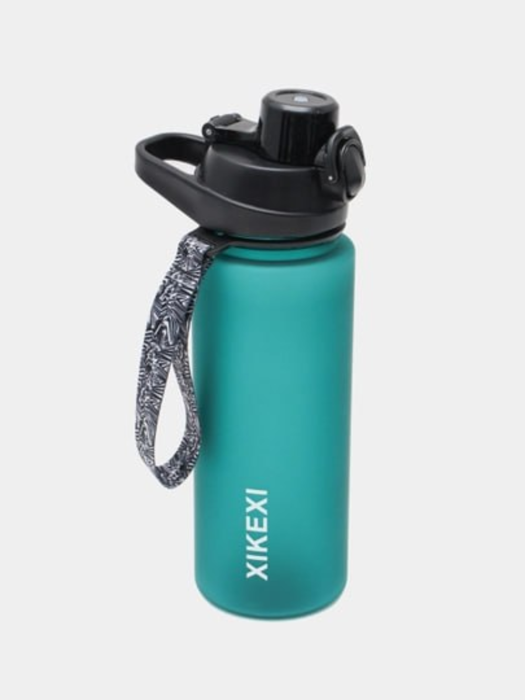 Sport suv idishi 1000 ml — mustahkam, qulay qopqoqli va tasma bilan - 